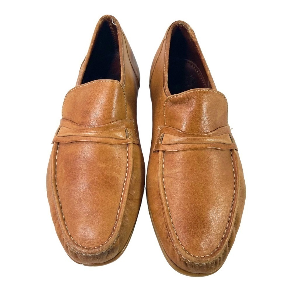 The Florsheim Shoe vintage slip on camel loafer 10